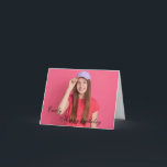 Carte Personnalisé Joyeux Anniversaire Photo femme citat<br><div class="desc">Personnalisé Joyeux Anniversaire Photo colorée</div>