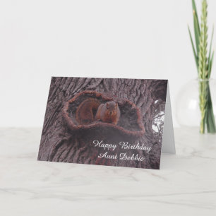 Carte Personnalisé Joyeux Anniversaire Tante Cute Squirr