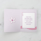 Carte Personnalisé Lilac Âge spécial Anniversaire (Intérieur)