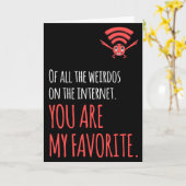 Carte PERSONNALISÉ Mon préféré original sur l'Internet d (Fleur jaune)