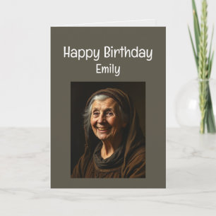 Carte Personnalisé Nom Amusant Anniversaire Assez Vieux