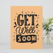 Carte Personnalisé Obtenez bien bientôt (Debout devant)