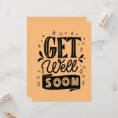 Carte Personnalisé Obtenez bien bientôt (Devant/Arrière en situation)