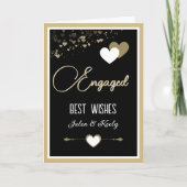 Carte Personnalisé! Parfait Fiançailles Couples (Devant)