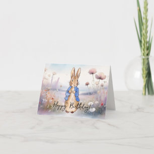 Carte Personnalisé Peter le lapin Joyeux anniversaire