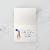 Carte Personnalisé Peter le lapin Joyeux anniversaire (Intérieur)