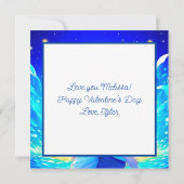 Carte Personnalisé romantique Anime Couple Valentine's D (Dos)