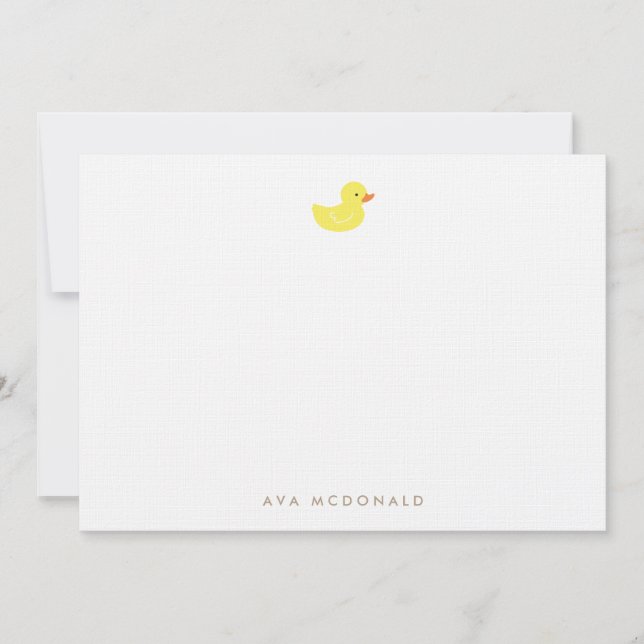 Carte Personnalisé | Rubber Ducky (Devant)