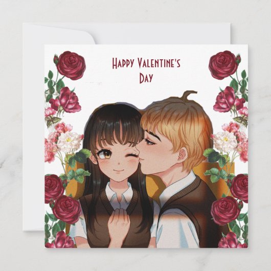 Carte Personnalisé Serez-Vous Ma BAE Rustic Rose Card (Dos)