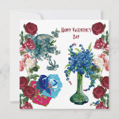 Carte Personnalisé Serez-Vous Mon BAE Vase Rustique Rose (Dos)