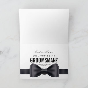 Carte Personnalisé Serez-vous mon Groomsman ou la meille