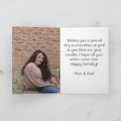 Carte Personnalisé Simple Anniversaire Élégant Collage P (Intérieur)