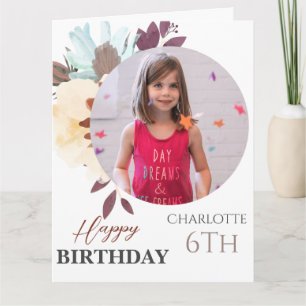 Carte Personnalisé Simple Anniversaire Photo stylé amusa