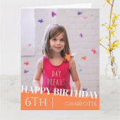 Carte Personnalisé Simple Anniversaire Stylé Fun Photo C (Fleur jaune)