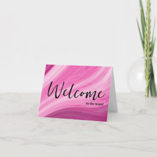 Carte Personnalisé simple Élégant Bienvenue dans l'équip