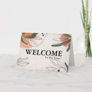 Carte Personnalisé Simple Élégant Bienvenue dans l'équip