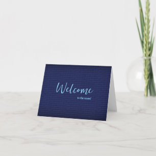 Carte Personnalisé simple Élégant Bienvenue dans l'équip