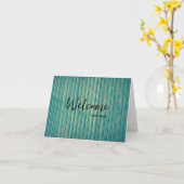 Carte Personnalisé simple Élégante Bienvenue dans l'équi (Fleur jaune)