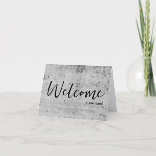 Carte Personnalisé simple Élégante Bienvenue dans l'équi