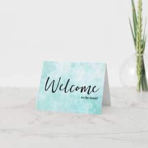 Carte Personnalisé simple Élégante Bienvenue dans l'équi