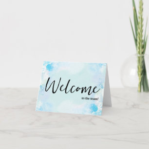 Carte Personnalisé simple Élégante Bienvenue dans l'équi