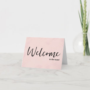 Carte Personnalisé simple Élégante Bienvenue dans l'équi