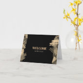 Carte Personnalisé simple Élégante Bienvenue dans l'équi (Fleur jaune)