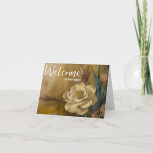 Carte Personnalisé simple Élégante Bienvenue dans l'équi