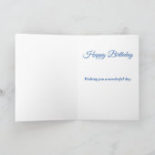 Carte Personnalisé Tout Âge Anniversaire Salutation (Intérieur)