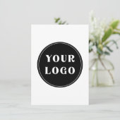 Carte personnalisé, unique, élégant et minimaliste (Debout devant)