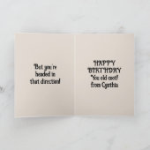 Carte personnalisé vous n'êtes pas aussi vieux que chat  (Intérieur)