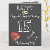 Carte Personnalisée 15 Ans Pour Femme (Fleur jaune)