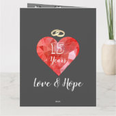 Carte Personnalisée 15 Ans Pour Femme (Dos)