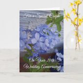 Carte personnalisée 20 ans de mariage Florale (Fleur jaune)