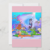 Carte personnalisée à cheval de mer coloré (Devant)