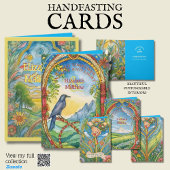 CARTE PERSONNALISÉE À LA MAIN PAGAN CELTIC RAVEN