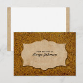 Carte personnalisée à l'air de cuir à outils Vinta (Devant / Derrière)