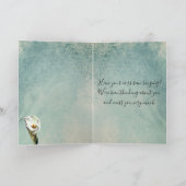 Carte personnalisée aquarelle lys de calla Vous ma (Intérieur)