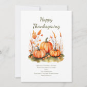 Carte personnalisée Automne Thanksgiving Day Card (Devant)