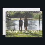 Carte personnalisée avec chute de neige en photo i<br><div class="desc">Tout le texte est entièrement personnalisable pour que vous puissiez créer une carte personnalisée exactement comme vous le souhaitez.</div>