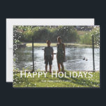 Carte personnalisée avec chute de neige en photo i<br><div class="desc">Tout le texte est entièrement personnalisable pour que vous puissiez créer une carte personnalisée exactement comme vous le souhaitez.</div>