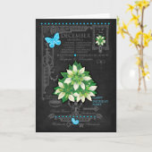 Carte personnalisée avec fleur de naissance de déc (Fleur jaune)