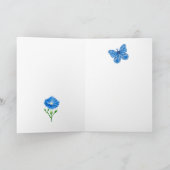 Carte personnalisée avec fleur de naissance de sep (Intérieur)