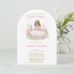 Carte Personnalisée Baptême Fille