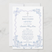 Carte Personnalisée Baptême Fille (Devant)