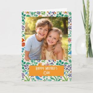 Carte personnalisée Bonne Fête des Mères avec phot