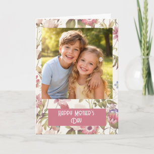 Carte personnalisée Bonne Fête des Mères avec phot