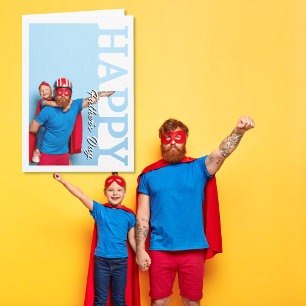 Carte personnalisée Bonne fête papa avec photo
