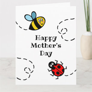 Carte personnalisée coccinelle + bourdonnement pou