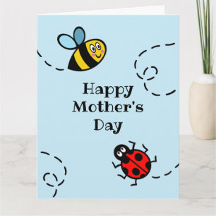 Carte personnalisée coccinelle + Bumblebee pour la